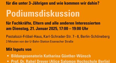 Offizieller Flyer zur Veranstaltung des Berilner Kitabündnis